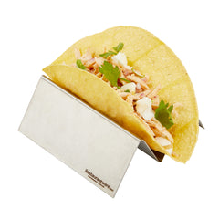 Met Lux Stainless Steel Single Taco Holder - with 1 or 2 Compartments - 4 1/4