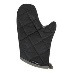 RW Threads Black Cotton Oven Mitt - Flame Retardant, with Thumb Guard - 13 3/4