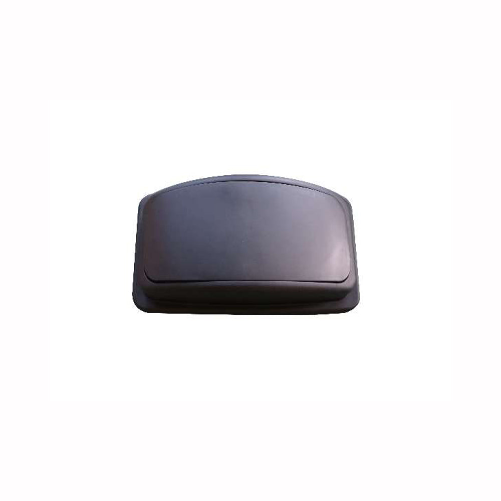RW Clean Black Plastic Dome Trash Can Lid - Swing Top, Fits 23 gal Slim Trash Can - 20 1/4" x 12" x 6 1/4" - 1 count box