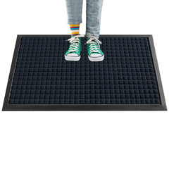 Comfy Feet Blue Heavy-Duty Carpet Floor Mat - Waffle - 60