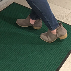 Comfy Feet Green Carpet Floor Mat - Ribbed - 36