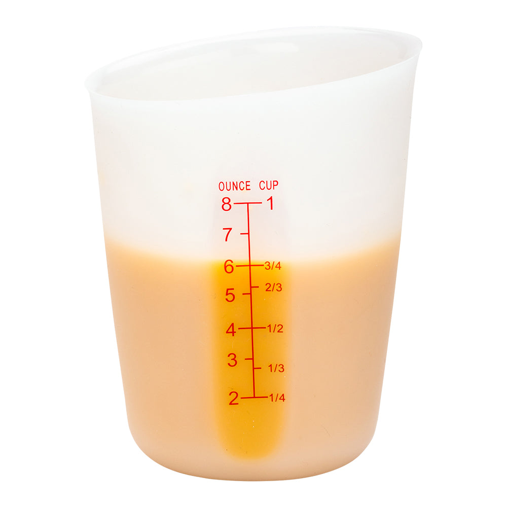 Chef 101 1-cup Silicone Measuring Cup - Flexible - 3 1/2" x 2 1/2" x 4 1/2" - 1 count box