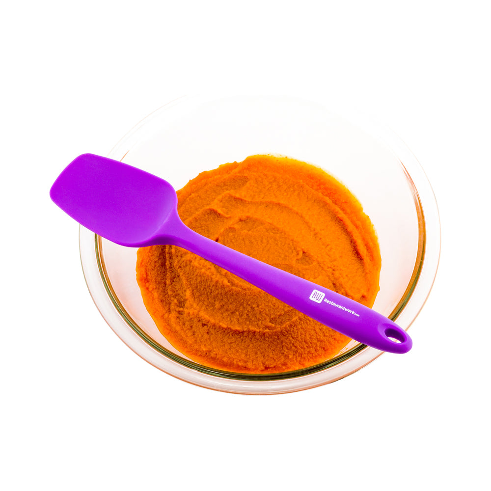Pastry tek Purple Silicone Spatula - Spoon-Shaped - 10 1/2" - 1 count box