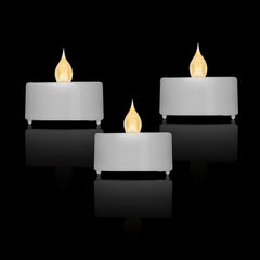 Fire Tek White Plastic Flameless Tea Candle - 1 1/2