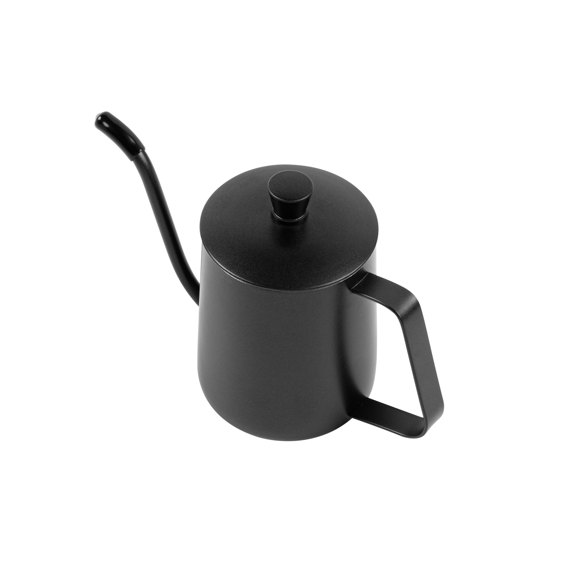 Restpresso 12 oz Black Stainless Steel Pour Over / Gooseneck Kettle - 7" x 3 1/4" x 4" - 1 count box