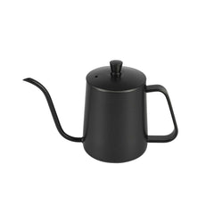 Restpresso 20 oz Black Stainless Steel Pour Over / Gooseneck Kettle - 8 3/4