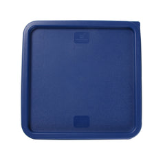 Met Lux Square Blue Plastic Food Storage Container Lid - Fits 12, 18 and 22 qt - 10 count box