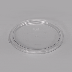 Met Lux Round Clear Plastic Food Storage Container Lid - Fits 2 and 4 qt - 7 1/4