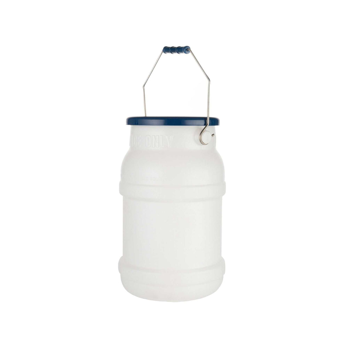 Met Lux 5 gal Round White Plastic Ice Tote - with Lid, Mounting Bracket - 1 count box