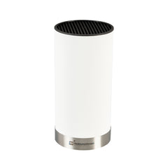 Sensei Round White Knife Block - Soft Touch - 4 1/4