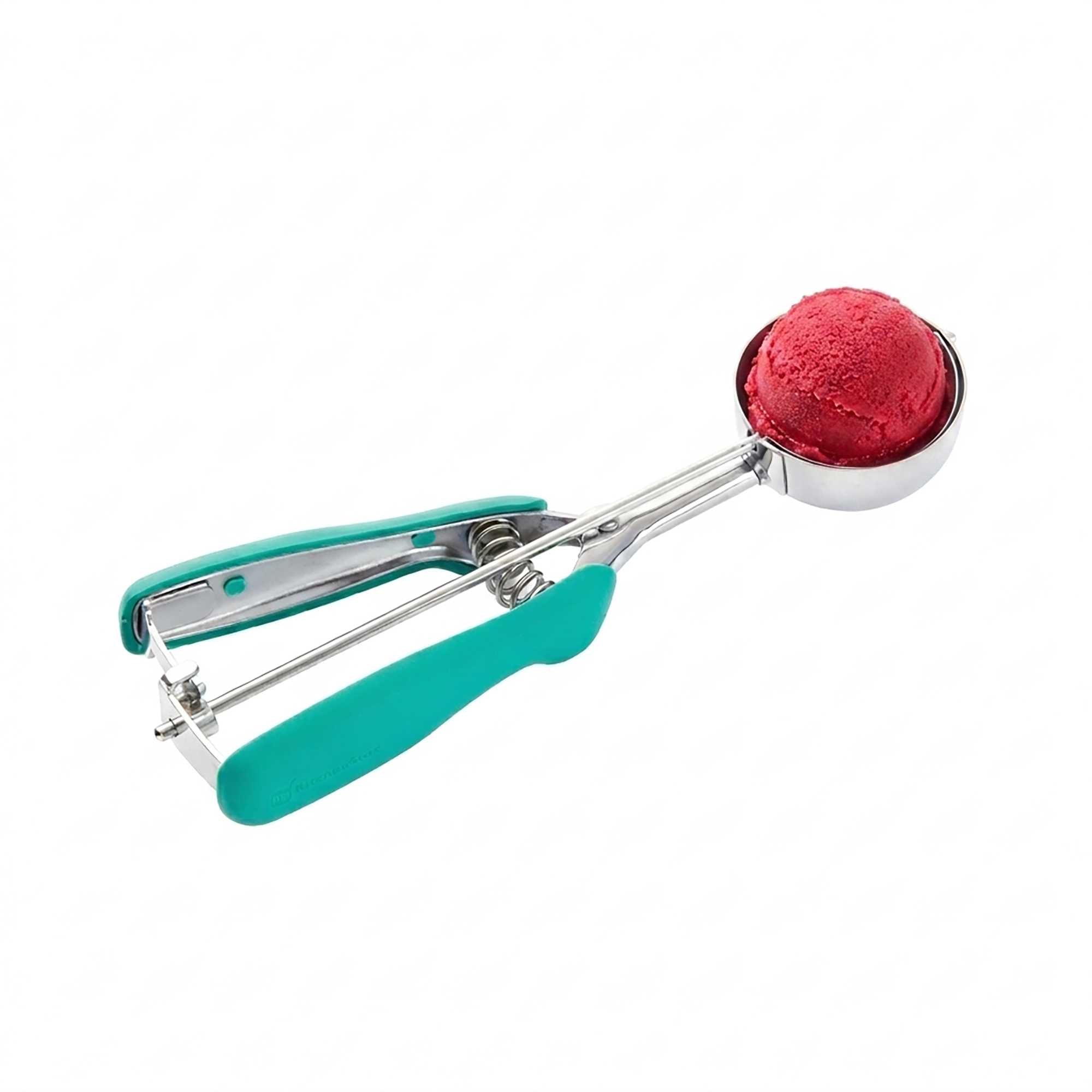 Comfy Grip 2.5 oz Stainless Steel #12 Ice Cream Scoop - with Green Handle - 1 count box
