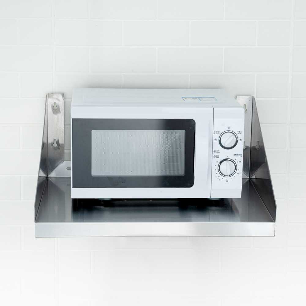 Kitchen Tek 18-Gauge 430 Stainless Steel Microwave Shelf - Heavy Duty - 18" x 24" - 1 count box