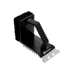 Met Lux Handheld Grill Brush / Scraper - with Scouring Pad - 4 1/2