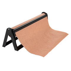 Chef 101 Black Steel Paper Cutter / Dispenser - with Serrated Blade, Fits 24