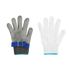 Life Protector Fiber / Stainless Steel Mesh Medium Cut-Resistant Glove - Level 9, Food Safe - 9 1/4
