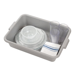 RW Clean Gray Plastic Bus Tub - Easy Grip - 20