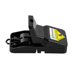 Pest Tek Black Plastic Mouse Trap - Interlocking Teeth, Reusable - 4 1/2