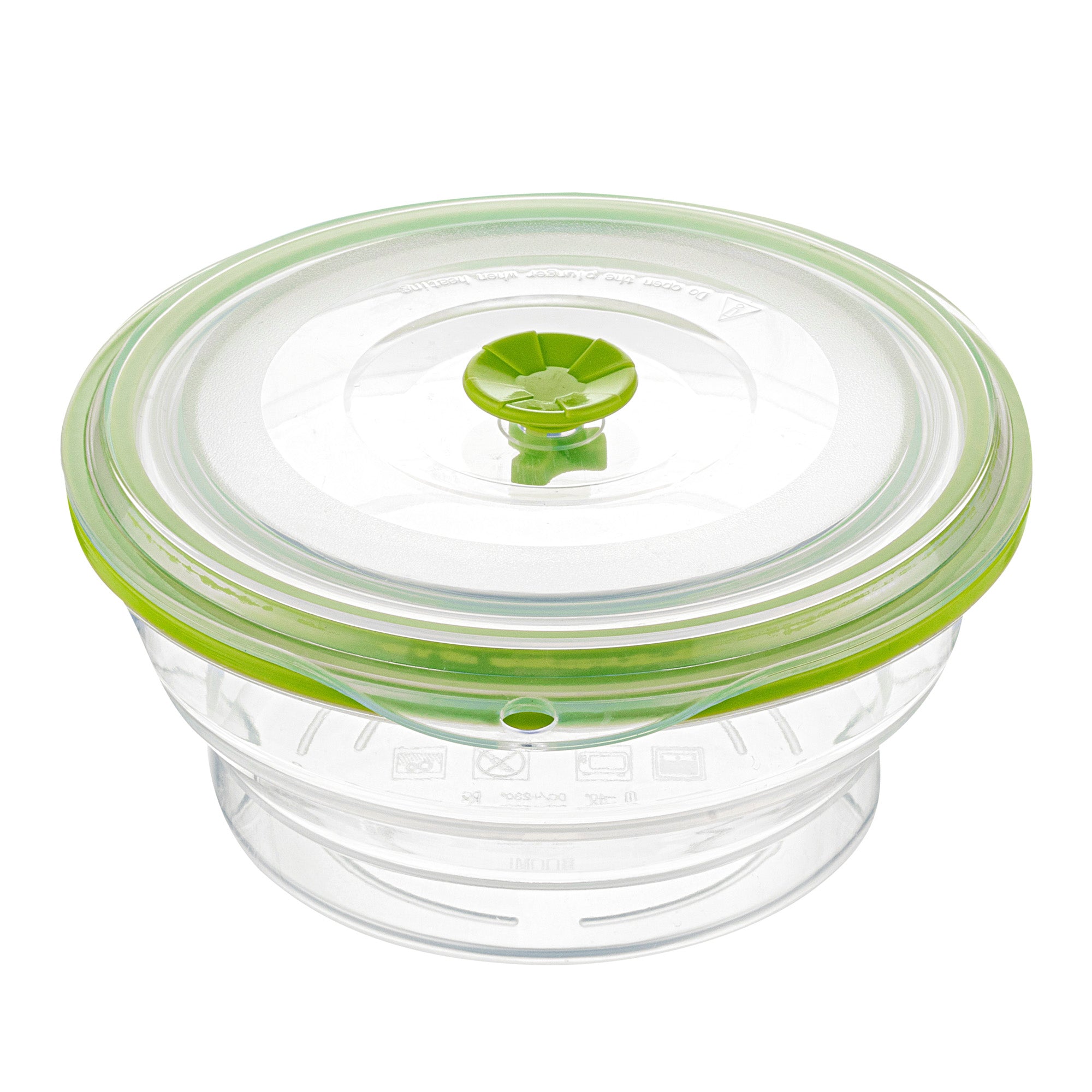 Fresh Hero 31 oz Green Silicone Airtight Food Storage Container - with Vented Lid, Collapsible - 7" x 7" x 3" - 1 count box