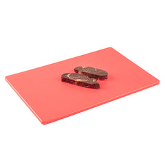 Chef 101 Red Plastic Cutting Board - 18