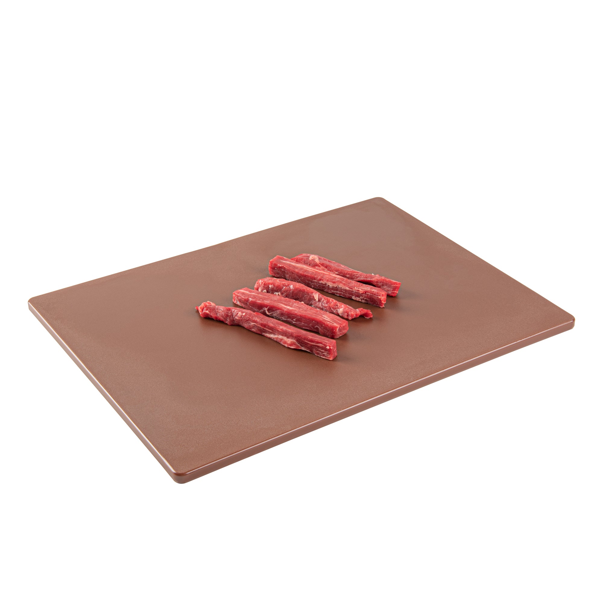 Chef 101 Brown Plastic Cutting Board - 20" x 15" - 10 count box