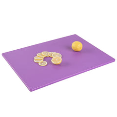 Chef 101 Purple Plastic Cutting Board - 20
