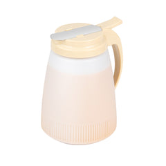Chef 101 48 oz Beige Plastic All Purpose / Syrup Dispenser - 5 3/4