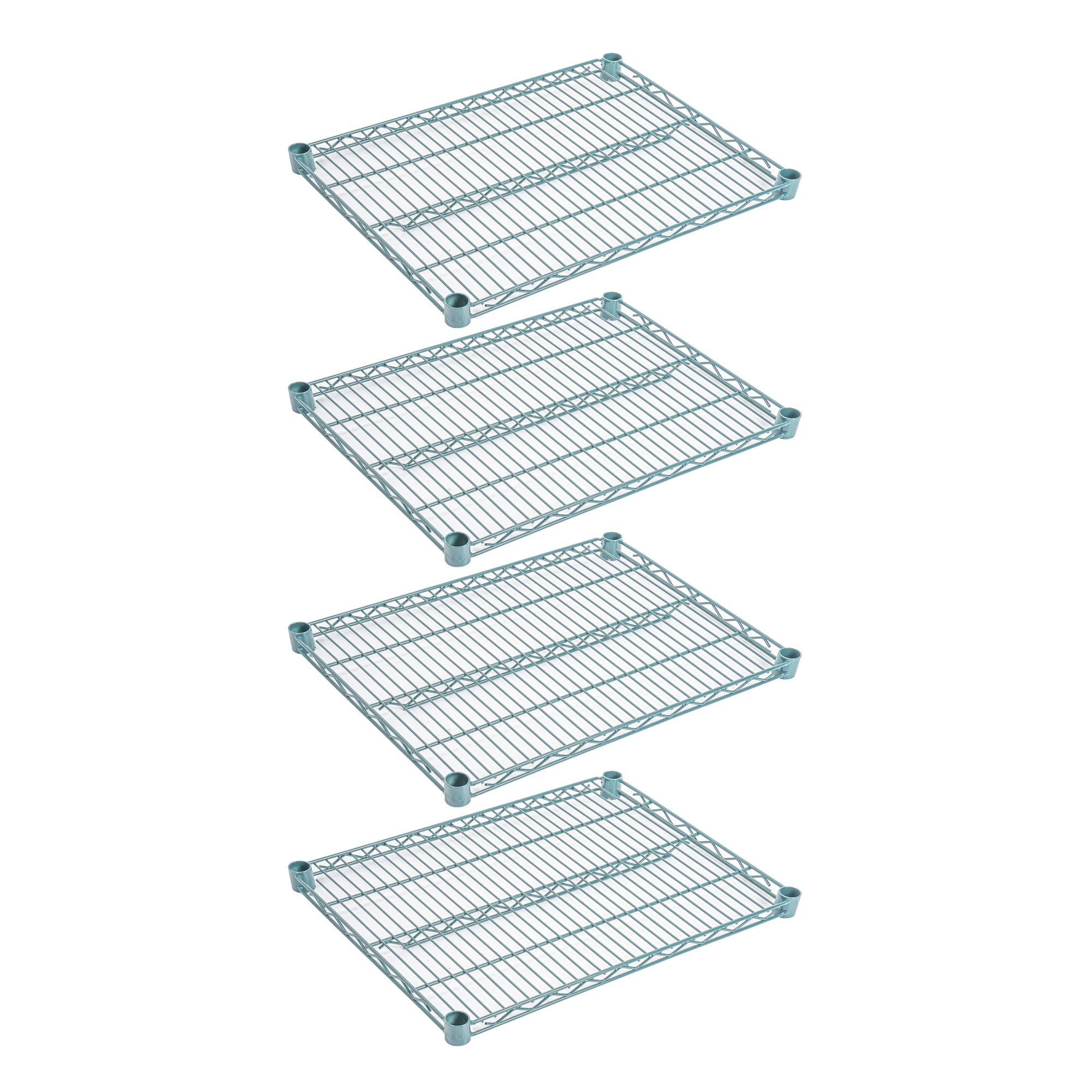Chef 101 NSF Green Epoxy Shelf - Corrosion-Resistant - 18" x 24" - 4 count box