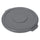 RW Clean Gray Plastic Commercial Trash Can / Ingredient Bin Lid - Fits 10 gal - 1 count box