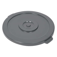 Clean Tek Professional Gray Plastic Commercial Trash Can / Ingredient Bin Lid - Fits 32 gal - 10 count box