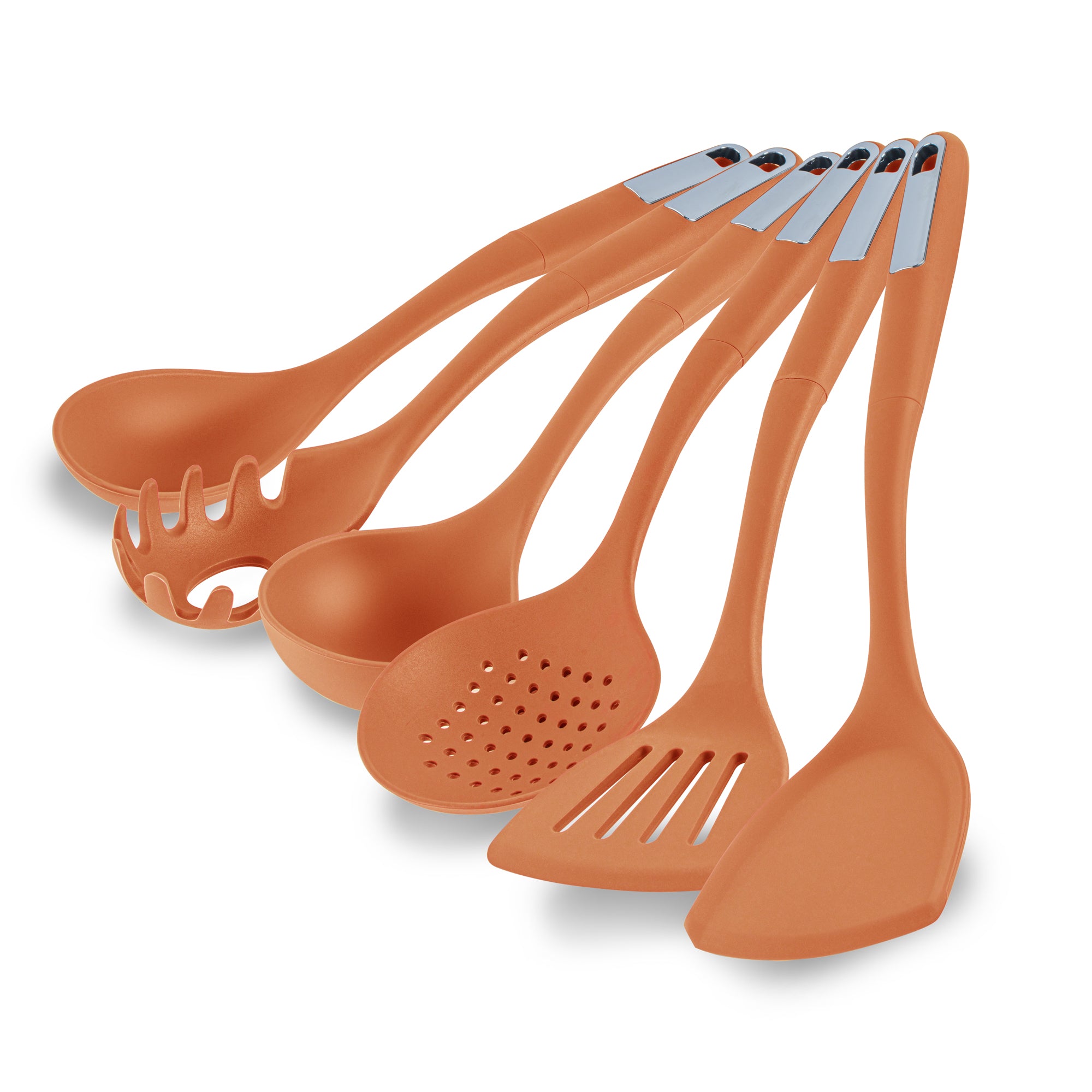 Met Lux Orange Silicone Cooking Utensil Set - 6-Piece - 1 count box