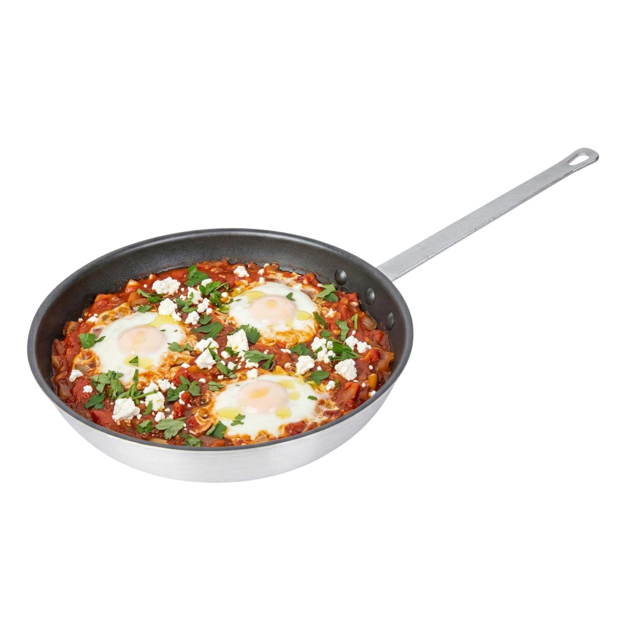 Met Lux Aluminum 12" Fry Pan - Non-Stick - 6 count box