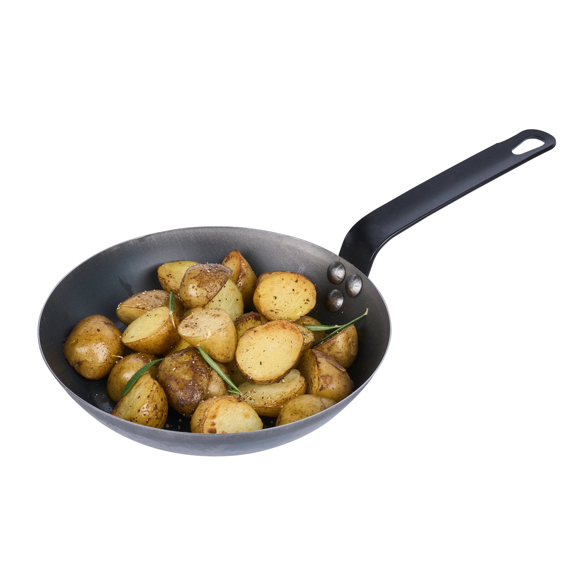 Met Lux Black Carbon Steel 9" Fry Pan - 1 count box
