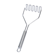 German Standard Stainless Steel Square-Faced Potato / Bean Masher - 11'' - 6 count box