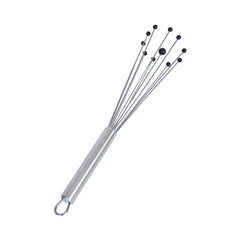 German Standard Stainless Steel Ball Whisk - with Silicone Tips - 10 3/4'' - 6 count box
