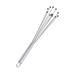 German Standard Stainless Steel Ball Whisk - with Silicone Tips - 12 1/2'' - 6 count box