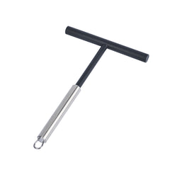 German Standard Black Nylon High Heat Crepe Batter Spreader - with Stainless Steel Handle - 7 3/4'' x 4 3/4'' - 24 count box