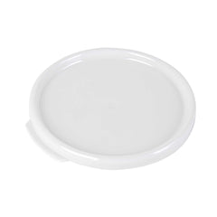Met Lux Round White Plastic Food Storage Container Lid - Fits 2 and 4 qt - 1 count box