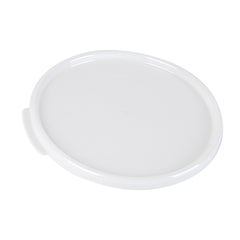 Met Lux Round White Plastic Food Storage Container Lid - Fits 6 and 8 qt - 1 count box