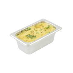 Kitchen Tek Stainless Steel 1/9 Size Steam Table Pan - 2 1/2 Inch Deep, Anti Jam, 24 Gauge - 1 count box