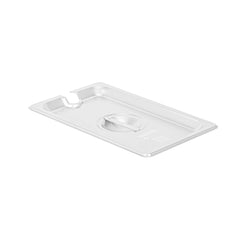 Kitchen Tek Stainless Steel Slotted Lid - Fits 1/4 Size Steam Table Pan - 72 count box
