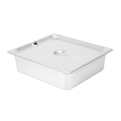 Kitchen Tek Stainless Steel Slotted Lid - Fits 2/3 Size Steam Table Pan - 1 count box