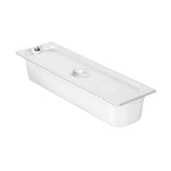 Kitchen Tek Stainless Steel Slotted Lid - Fits 1/2 Size Long Steam Table Pan - 1 count box