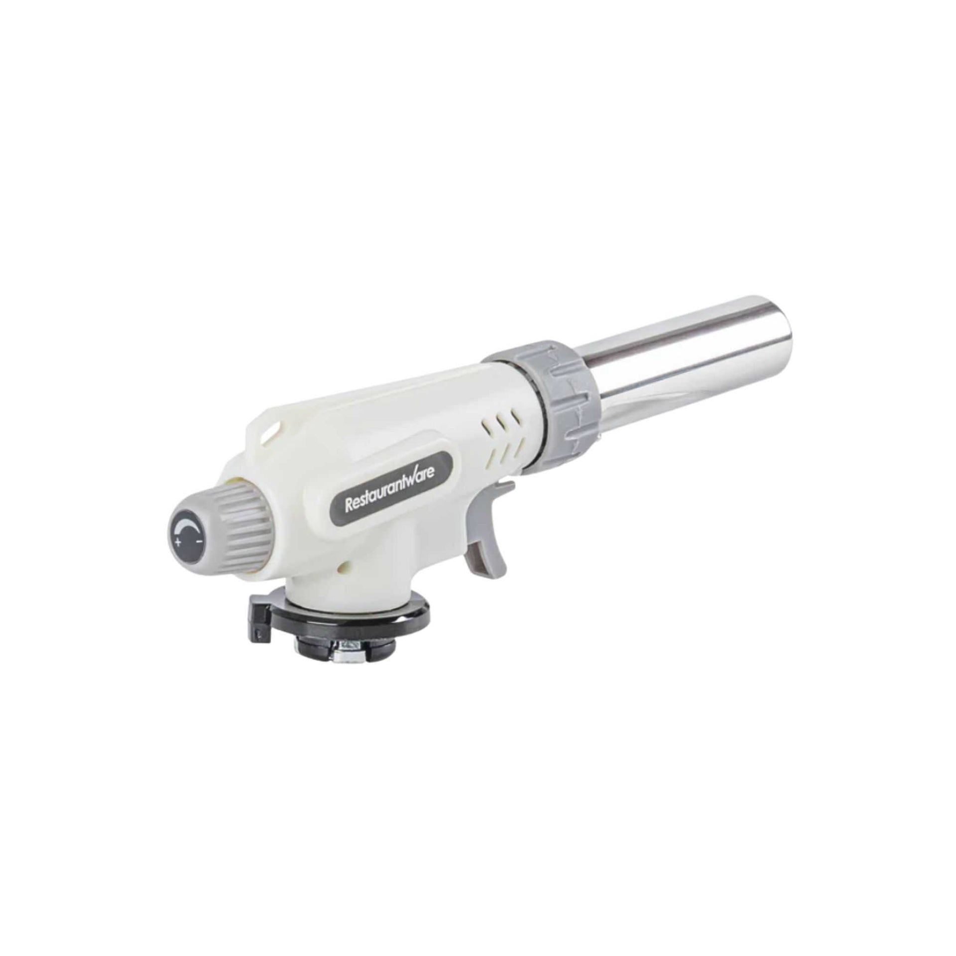 RW Pyro White Butane Kitchen Torch - Adjustable Dial - 7 3/4'' x 3'' x 1 1/2'' - 1 count box