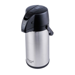 Restpresso 3L Vacuum Insulated Airpot Coffee Dispenser - Pump Lever, 12 hr Heat Retention, with Hanging Tag and Decals - 6 count box