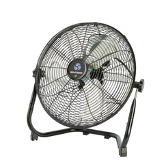 Wind Blade 3-Speed Industrial Floor Fan - Tilt Head, 1/13 HP, 2,450 CFM - 14