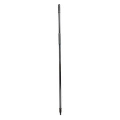 Clean Tek Professional Black Steel Push Broom Handle - Threaded - 59
