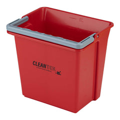 Clean Tek Professional 6 Qt Red Cleaning Bucket - 9 1/4