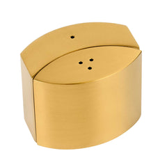 Chef 101 4 oz Gold Stainless Steel Embracing Salt And Pepper Shaker Set - 2.3 oz/2.1 oz - 2 1/2