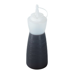 Sauce Tek 24 oz Clear Plastic Squeeze Bottle - with Cap - 2 3/4