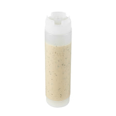 First In First Out 16 oz Clear Plastic Squeeze Bottle - Inverted, Refill & Dispensing Lid - 2 1/4